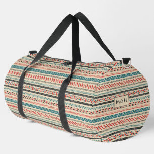 Sac De Sport Monogramme personnalisé mexicain / Motif aztèque