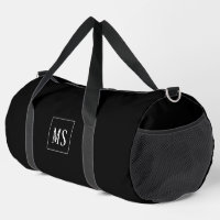 monogramme personnalisé, noir partout