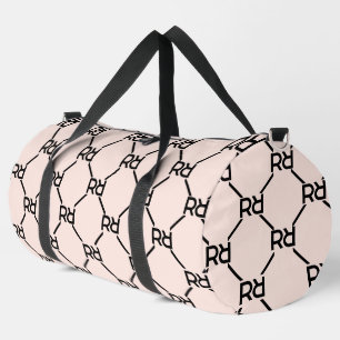 Sac De Sport Monogramme rose élégant Nom de la fille de luxe in