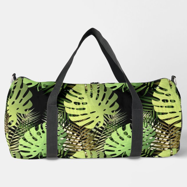 Sac De Sport Monstera Palm Feuilles Jungle tropicale (Recto)