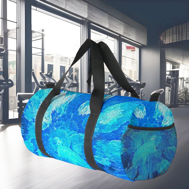 Sac De Sport mosaïque Abstraite, moderne, turquoise (Créateur téléchargé)
