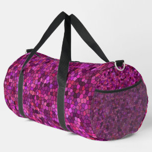 Sac De Sport Mosaïque Rose Violet Grand