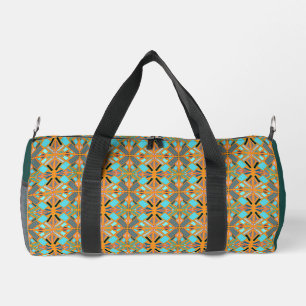 Sac De Sport Mosaïque Vert Bleu Or Multi Couleur Motif
