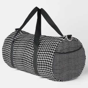 Sac De Sport Motif à carreaux à damier noir et blanc sans coutu