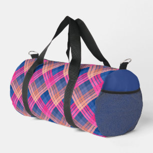 Sac De Sport Motif à carreaux avec coloration en zig zag
