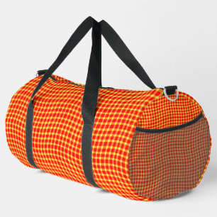 Sac De Sport Motif à carreaux écossais rouge et jaune sans cout