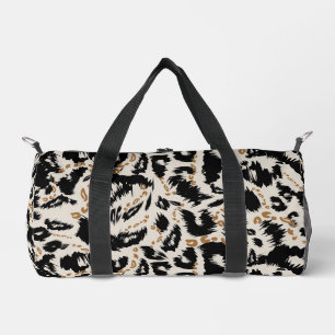 Sac De Sport Motif abstrait de léopard bohème africain