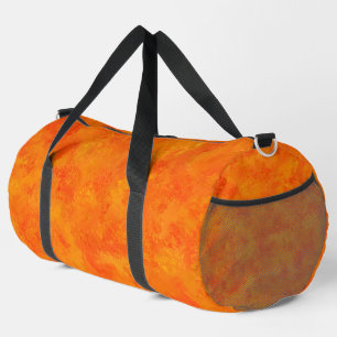 Sac De Sport Motif Abstrait Orange Grand