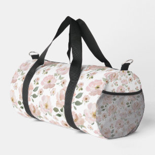 Sac De Sport Motif aquarelle rose poudré florale