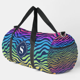 Sac De Sport Motif arc-en-ciel Zèbre Monogramme