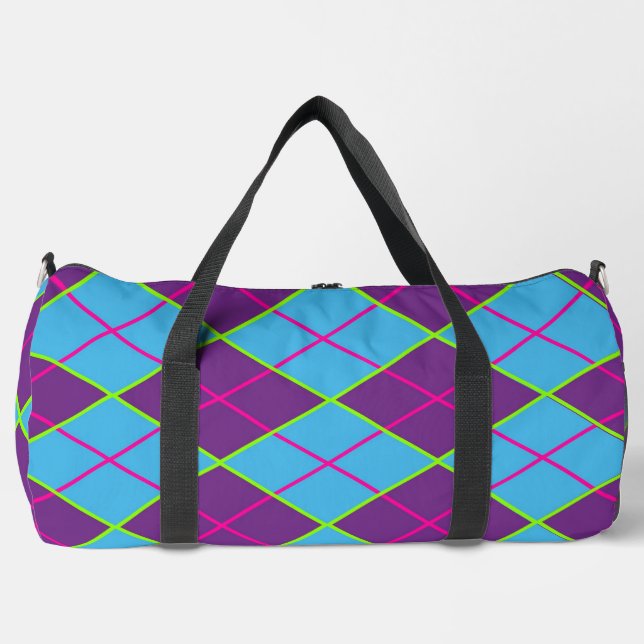 Sac De Sport Motif Argyle Classique (Recto)