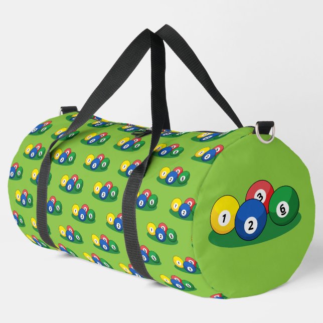 Sac De Sport Motif Billard Pool Snooker Balls (Coin gauche)
