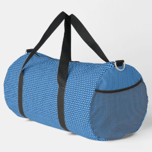 Sac De Sport Motif bleu noir hexagonal large