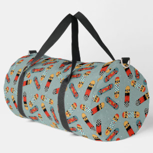 Sac De Sport Motif bleu Retro Skateboard