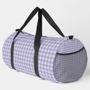 Sac De Sport Motif Carreaux Violet Grand