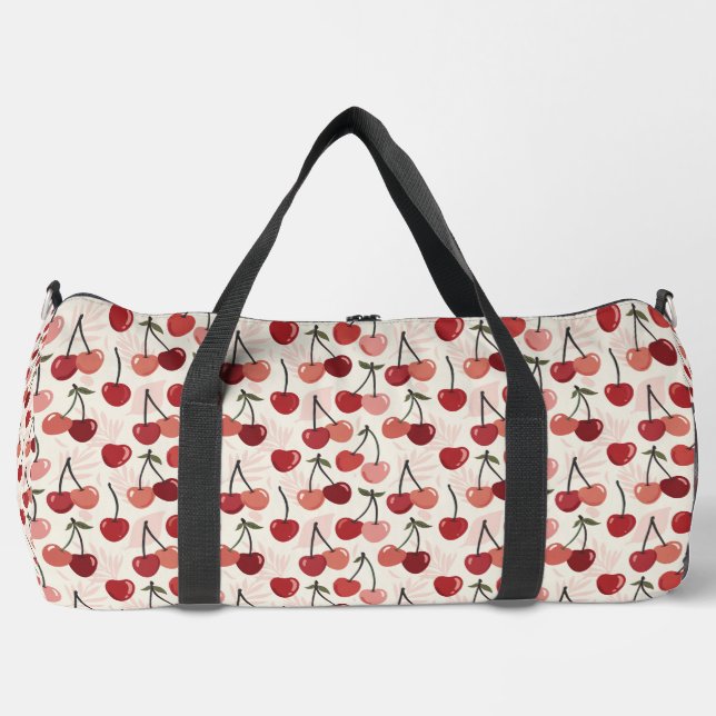 Sac De Sport Motif Cerise Moderne (Recto)