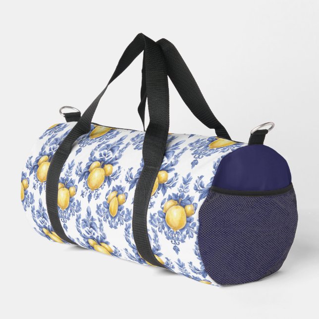 Sac De Sport Motif Citron Méditerranéen  (Coin droit)