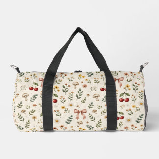 Sac De Sport Motif Coquette Rouge Cerise et Ruban Rose