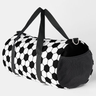 Sac De Sport Motif de balle de football noir et blanc