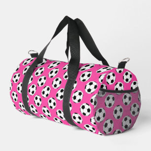 Sac De Sport Motif de balle de football rose