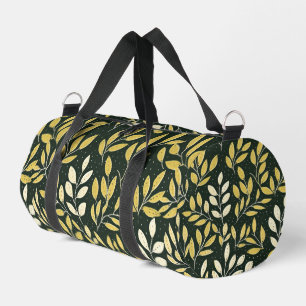 Sac De Sport Motif de branches feuillues jaunes et crème