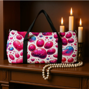 Sac De Sport Motif de bulle de cœur brillant Voyage