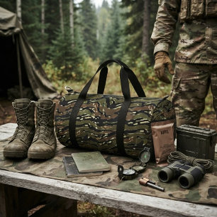 Sac De Sport Motif de camouflage Tiger Stripe