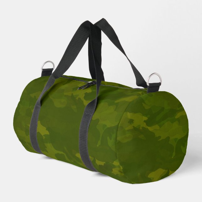 Sac De Sport Motif de camouflage vert olive (Coin gauche)
