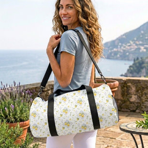 Sac De Sport Motif de carrelage au citron de la Riviera côtière