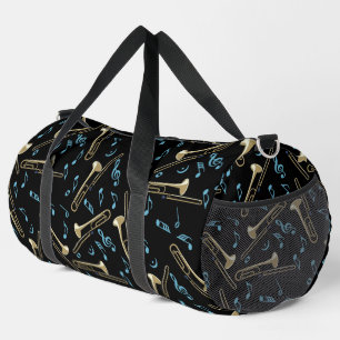 Sac De Sport Motif de crosshatch gris Trombone