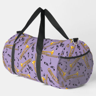 Sac De Sport Motif de crosshatch gris Trombone