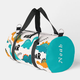Sac De Sport Motif de dinosaure mignon Nom personnalisé Enfants