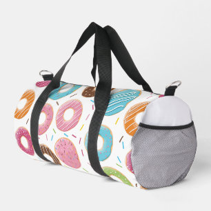 Sac De Sport Motif de Donuts Colorés Rétro pour une Fête Amusan