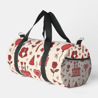 Sac De Sport Motif de doodle pour célébration romantique