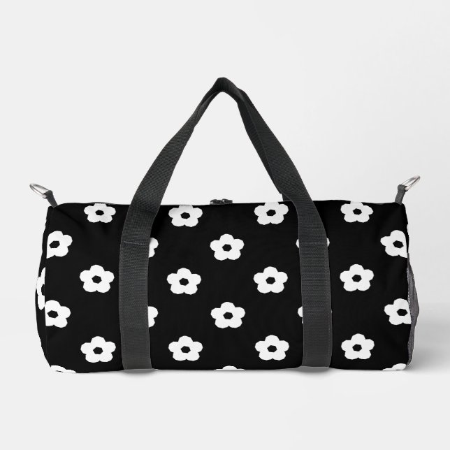 Sac De Sport Motif de fleurs blanches (Recto)
