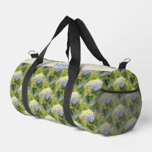 Sac De Sport Motif de fleurs Blue Hydrangea Personnalisé