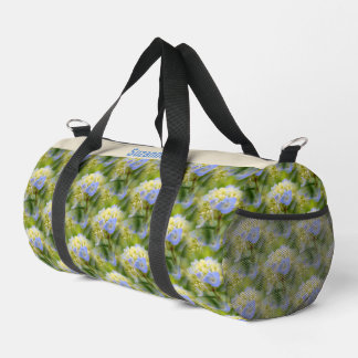 Sac De Sport Motif de fleurs Blue Hydrangea Personnalisé
