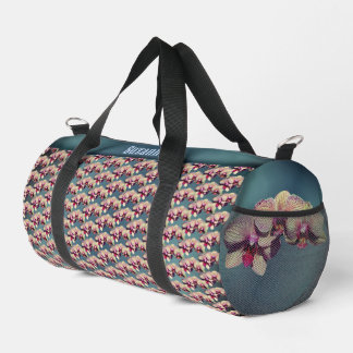 Sac De Sport Motif de fleurs d'orchidées personnalisé