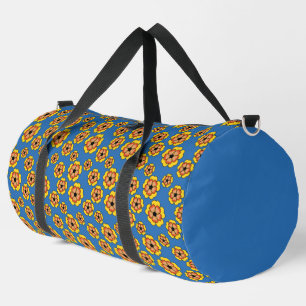 Sac De Sport Motif de fleurs orange jaune