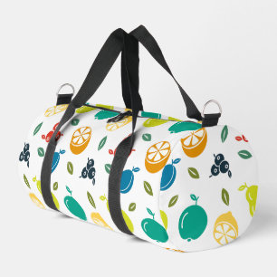 Sac De Sport Motif de fruits, prune, orange, citron, poire, pom