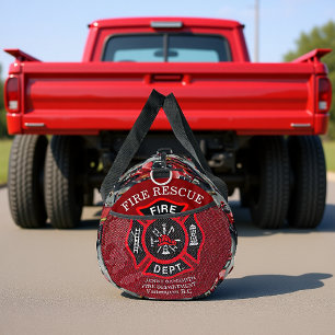 Sac De Sport Motif de hache de camion de pompiers