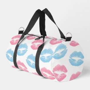 Sac De Sport Motif de lèvres bleues et roses, Lipstick, Baiser