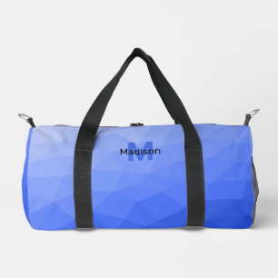 Sac De Sport Motif de maillage géométrique bleu foncé