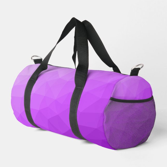Sac De Sport Motif de maillage géométrique dégradé violet (Coin droit)