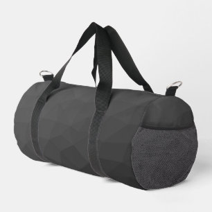 Sac De Sport Motif de maillage géométrique gris foncé