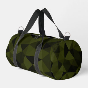 Sac De Sport Motif de maillage géométrique noir foncé de l'armé