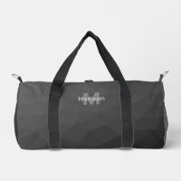 Motif de maille géométrique gris foncé Monogramme