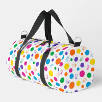 Motif de point de polka arc-en-ciel Woodstock