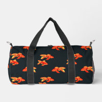 Motif de poisson rouge (rouge et jaune)