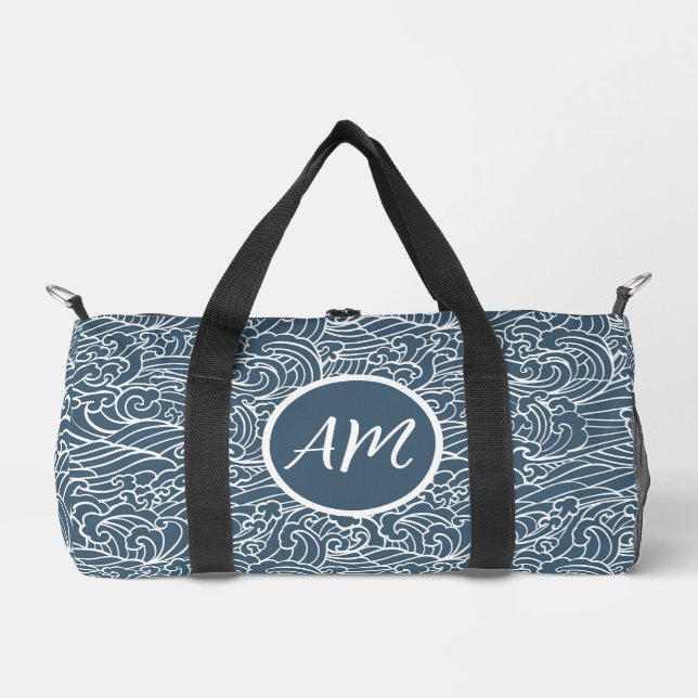 Sac De Sport Motif de style Wave japonais (Recto)
